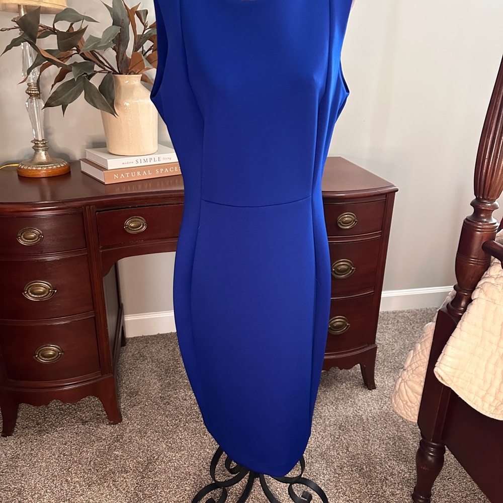 Calvin Klein Royal Blue Midi Dress